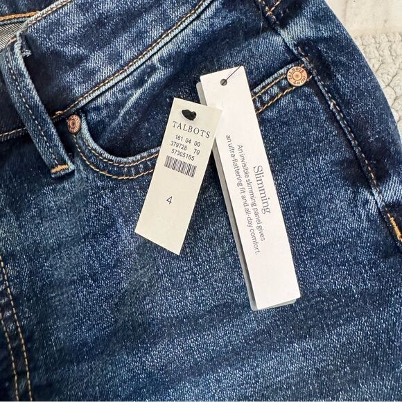 Talbots Barely Bootcut chaplain wash - new with tags size! Size 4 curvey fit! - Picture 10 of 14